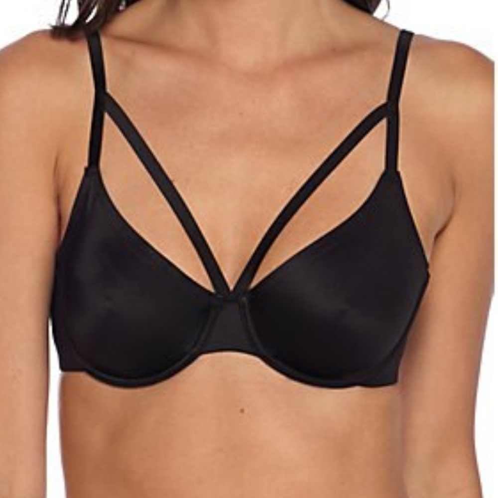 Sam Edelman Bonded Underwire Black Bra 34B